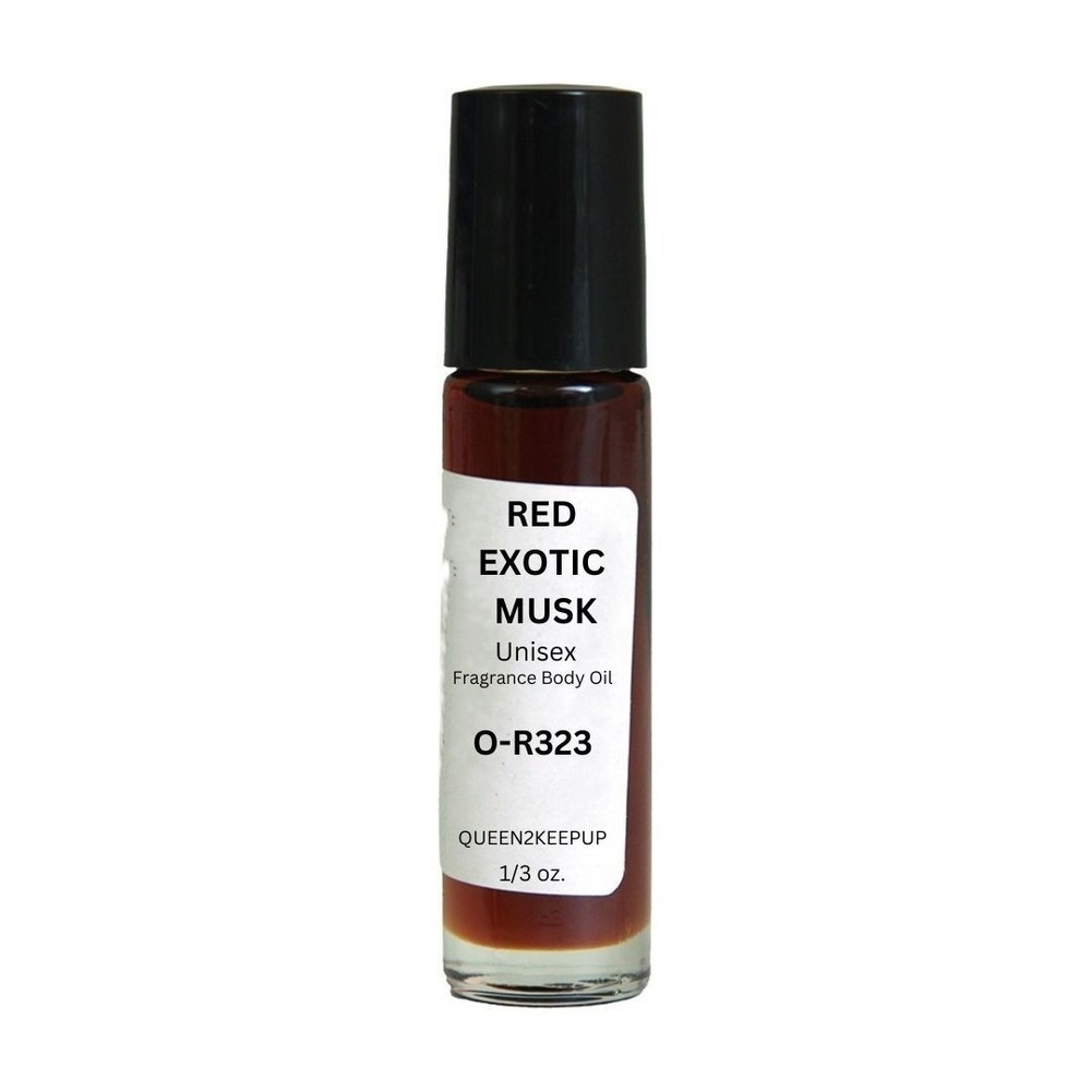 Red Exotic Musk (Unisex) Body Oil 10 ml Fragrance All Natural 1/3 oz Roll-On